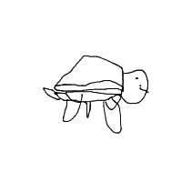 sea turtle drawing by flameboy123 in Artbitrator