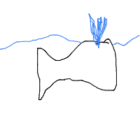 whale breaching drawing by flameboy123 in Artbitrator