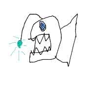 anglerfish drawing by flameboy123 in Artbitrator