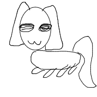 sleepy dog drawing by athena_wuz_here in Artbitrator