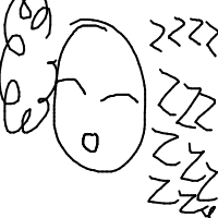 sleeping face drawing by athena_wuz_here in Artbitrator
