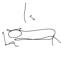 sleeping cat drawing by pino in Artbitrator