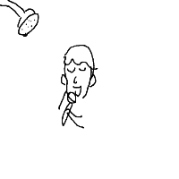 singing in shower drawing by noob_artist in Artbitrator