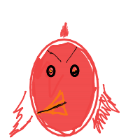 angry bird drawing by officialsoulz in Artbitrator