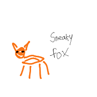 sneaky fox drawing by officialsoulz in Artbitrator