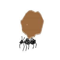 ant carrying giant crumb drawing by waymin in Artbitrator