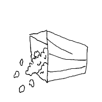 popcorn overflowing drawing by waymin in Artbitrator
