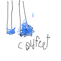 cold feet drawing by techlab in Artbitrator