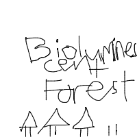 bioluminescent forest drawing by KK in Artbitrator