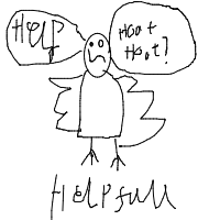 confused owl drawing by daniel325 in Artbitrator