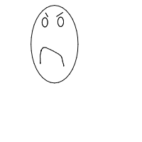angry face drawing by daniel325 in Artbitrator