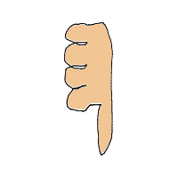 thumbs down drawing by daniel325 in Artbitrator