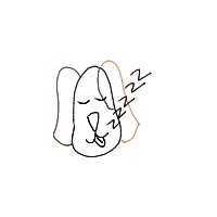 sleepy dog drawing by maniuuu in Artbitrator