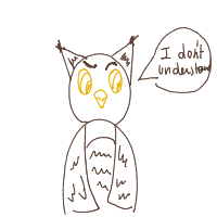 confused owl drawing by maniuuu in Artbitrator