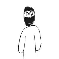 ninja hiding poorly drawing by mateusavse in Artbitrator
