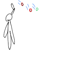 throwing water balloon drawing by mateusavse in Artbitrator