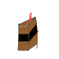 piece of cake drawing by r0bb0am13 in Artbitrator