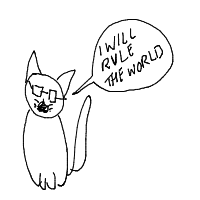 cats planning world domination drawing by r0bb0am13 in Artbitrator
