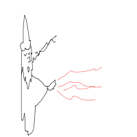 wizard casting spell drawing by kroket in Artbitrator