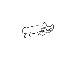 sleeping cat drawing by ghosteddvd in Artbitrator