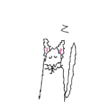 sleeping cat drawing by eloeloeloelo5 in Artbitrator