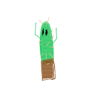 dancing cactus drawing by riceguy in Artbitrator