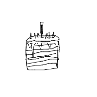 birthday cake drawing by theequalizer in Artbitrator