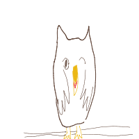 confused owl drawing by abyt_t in Artbitrator