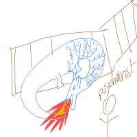 dragon in therapy drawing by abyt_t in Artbitrator
