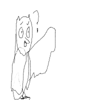 confused owl drawing by temtem in Artbitrator