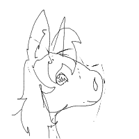 unicorn drawing by maantje_luna in Artbitrator