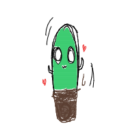 dancing cactus drawing by snowphy in Artbitrator