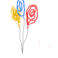 balloon floating away drawing by jeona in Artbitrator