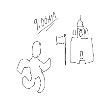 running late drawing by razor_lupical in Artbitrator