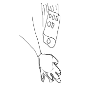 catching falling phone drawing by razor_lupical in Artbitrator