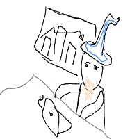 wizard at tech startup drawing by razor_lupical in Artbitrator