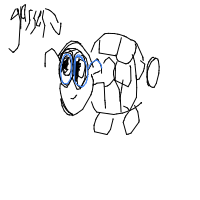 turtle with glasses drawing by potatooo in Artbitrator