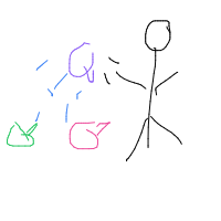 throwing water balloon drawing by guest-hybn9nkx1 in Artbitrator