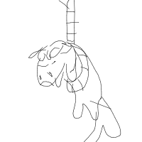 sloth hanging drawing by chiikawa in Artbitrator