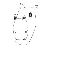 hippo drawing by kroket in Artbitrator