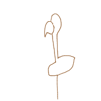 flamingo drawing by kroket in Artbitrator