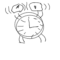 alarm clock ringing drawing by guest-zrgbsri3f in Artbitrator