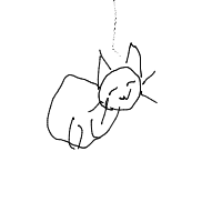 sleeping cat drawing by till in Artbitrator