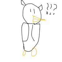 confused owl drawing by bobbigtula in Artbitrator