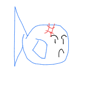 grumpy fish drawing by bobbigtula in Artbitrator