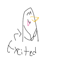excited penguin drawing by bobbigtula in Artbitrator