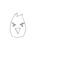 angry bird drawing by hollow_purple in Artbitrator