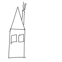 house with chimney drawing by aevren in Artbitrator
