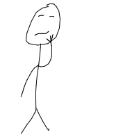 hand on chin drawing by aevren in Artbitrator