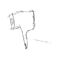 thumbs down drawing by anonymoosse679 in Artbitrator